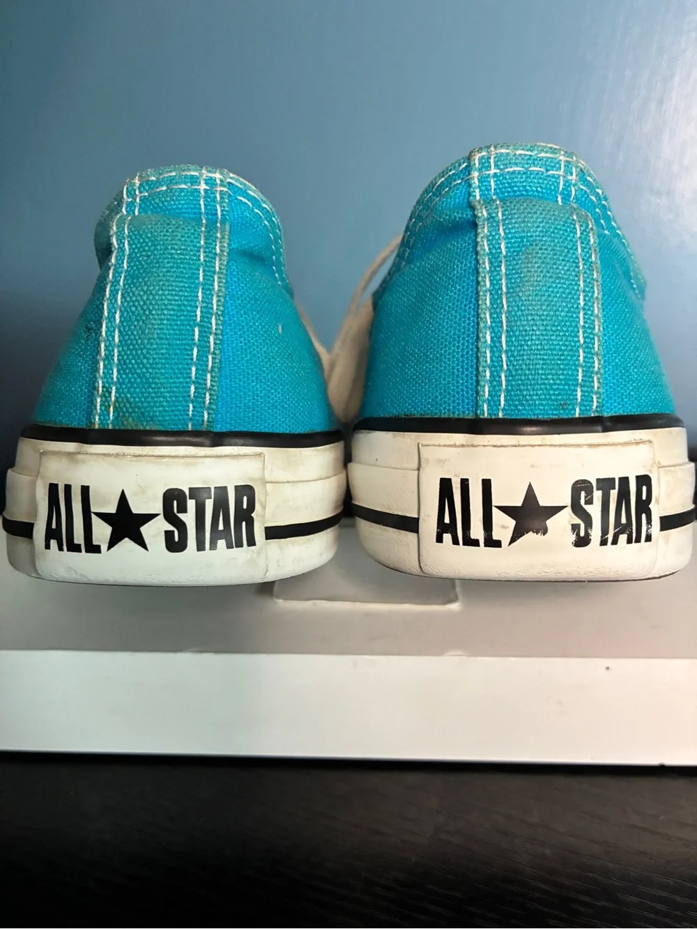 Converse Bright Teal Canvas Low-Top Sneakers
